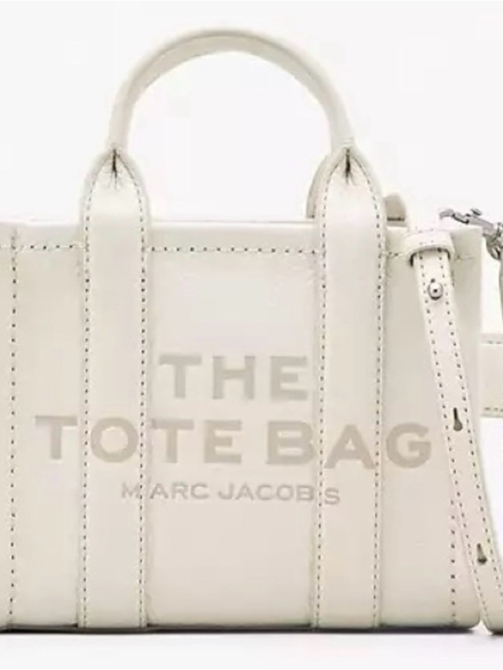 Marc Jacobs The Tote Bag Mini Crossbody - white